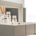 Photo bright bathroom