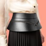 Photo asymmetrical skirt