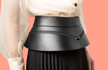 Photo asymmetrical skirt
